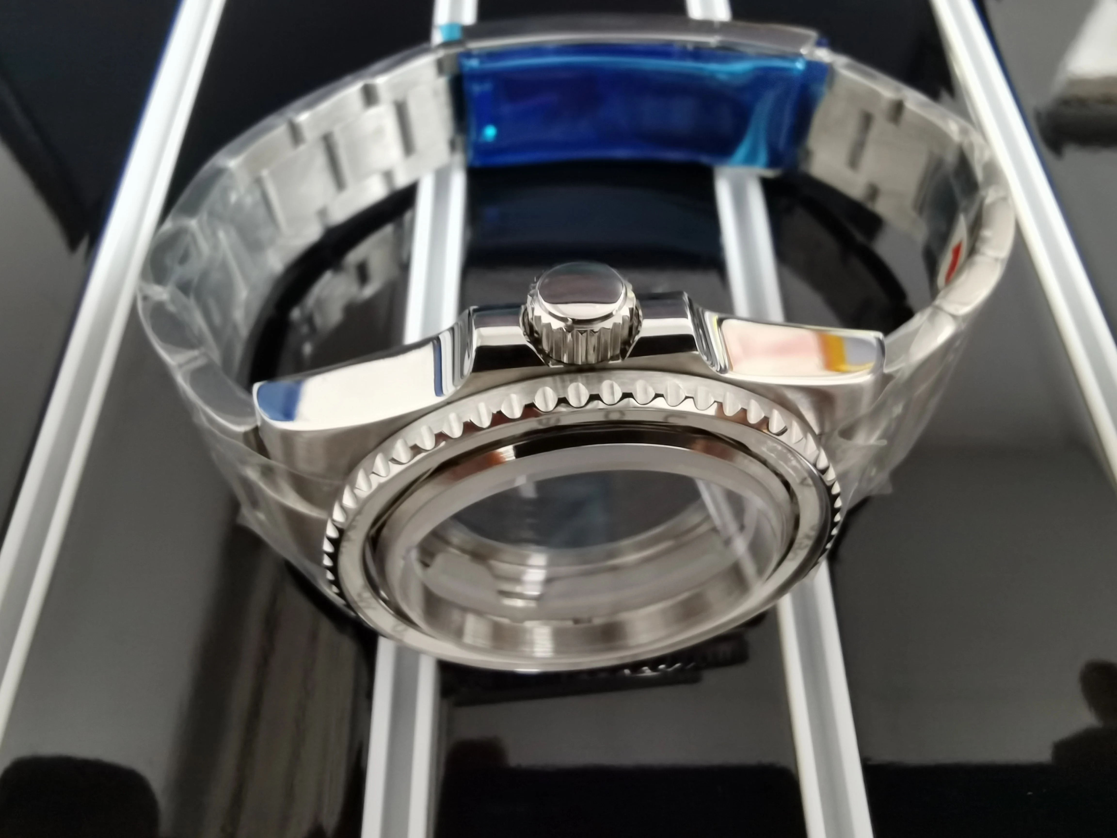 

40mm Stainless Steel See-through 100m Sub Watch Case Suitable For Nh35 Automatic Mechanical Movement Diving 10atm