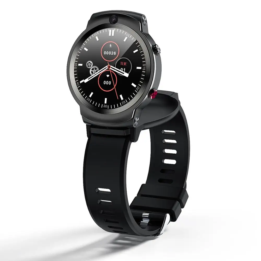 Смарт-часы DM28 1 6 дюйма 360 градусов 3 + 32 ГБ IP67 4G Android | Электроника