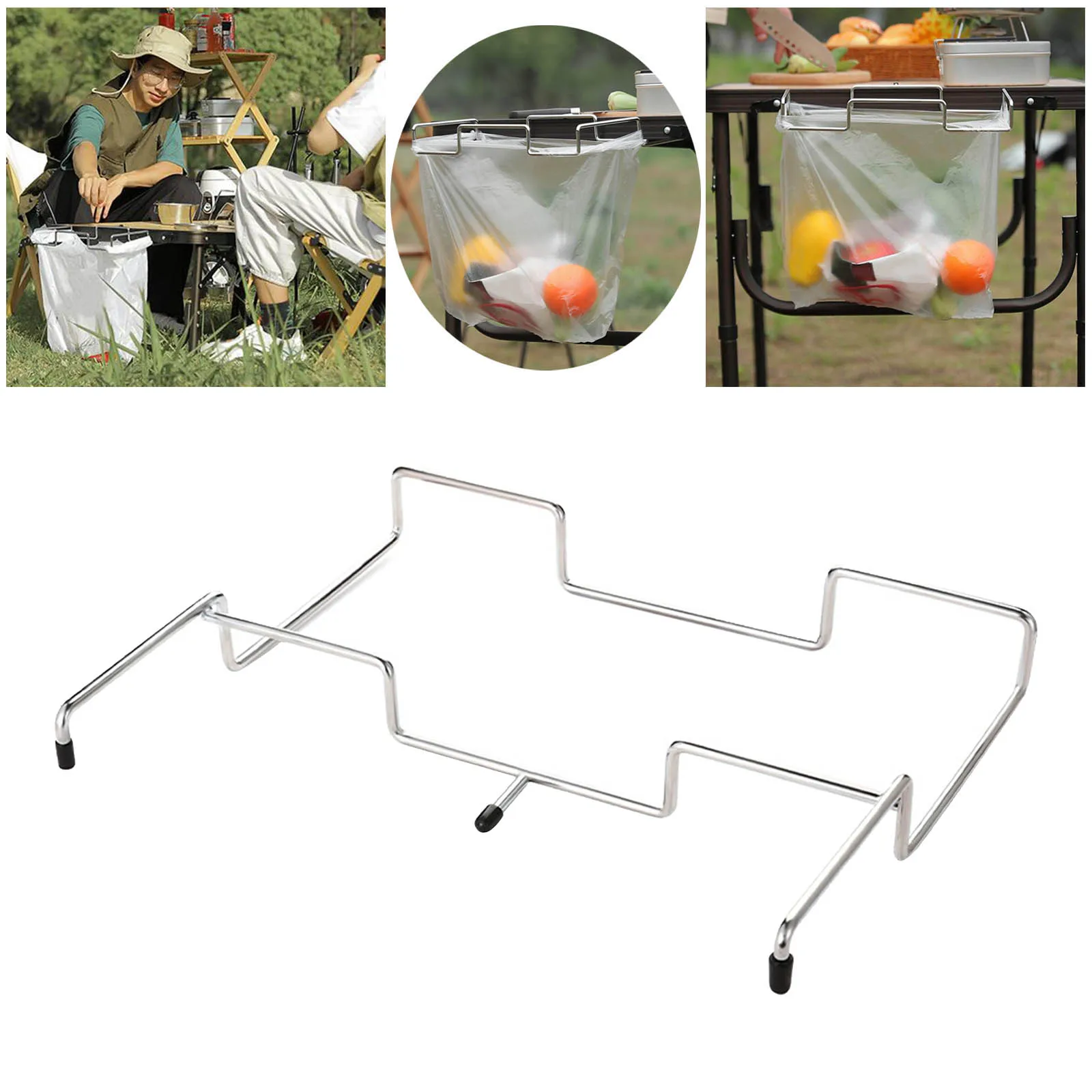 Держатель для мусорного пакета подвесная стойка кухни кемпинга мусорных баков