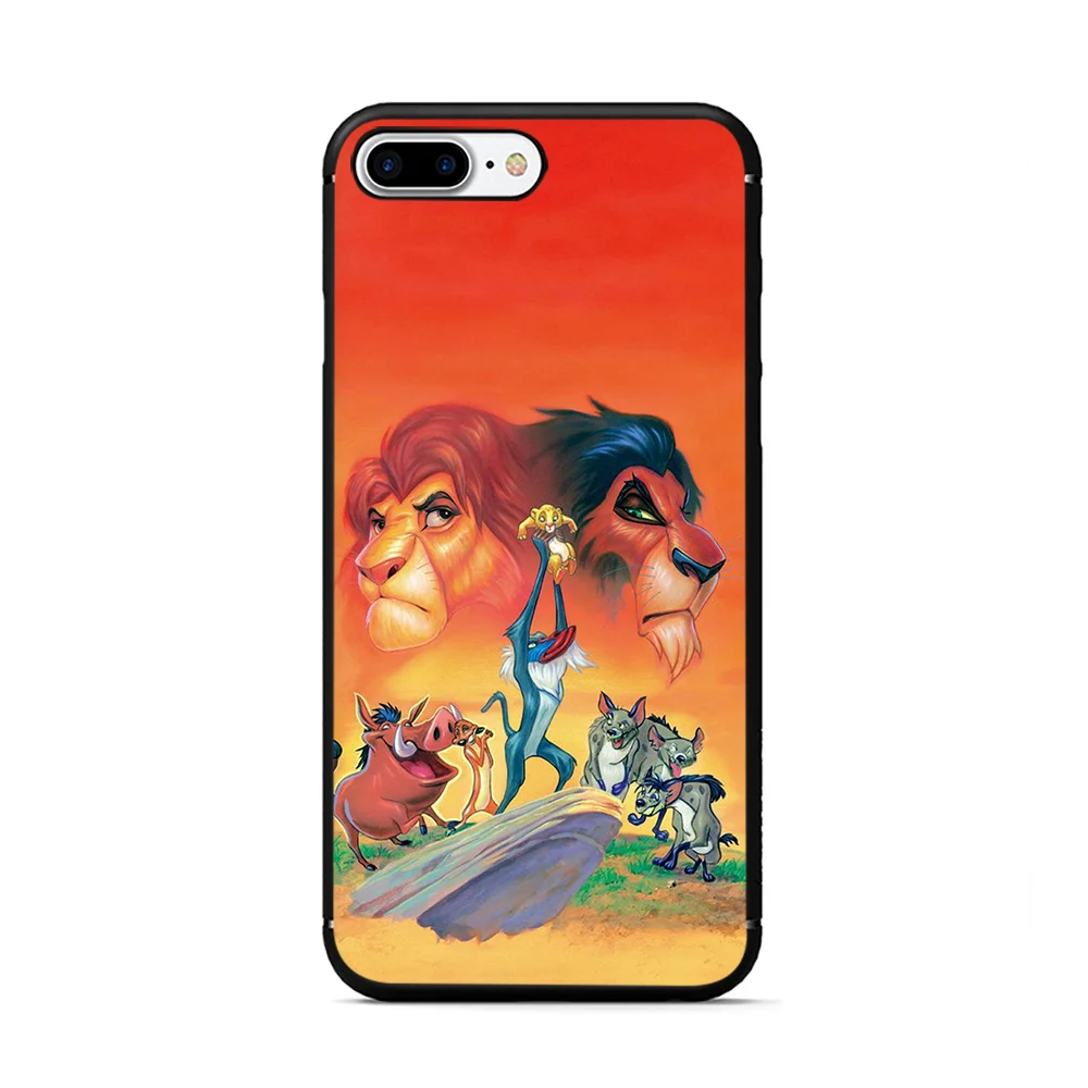 B7 Le roi lion чехол для iphone 7 plus Мягкий ТПУ чехол для телефона iphone 6 7 6s 7 plus X XR XS MAX Lion King nala simba timon coque - Цвет: B7