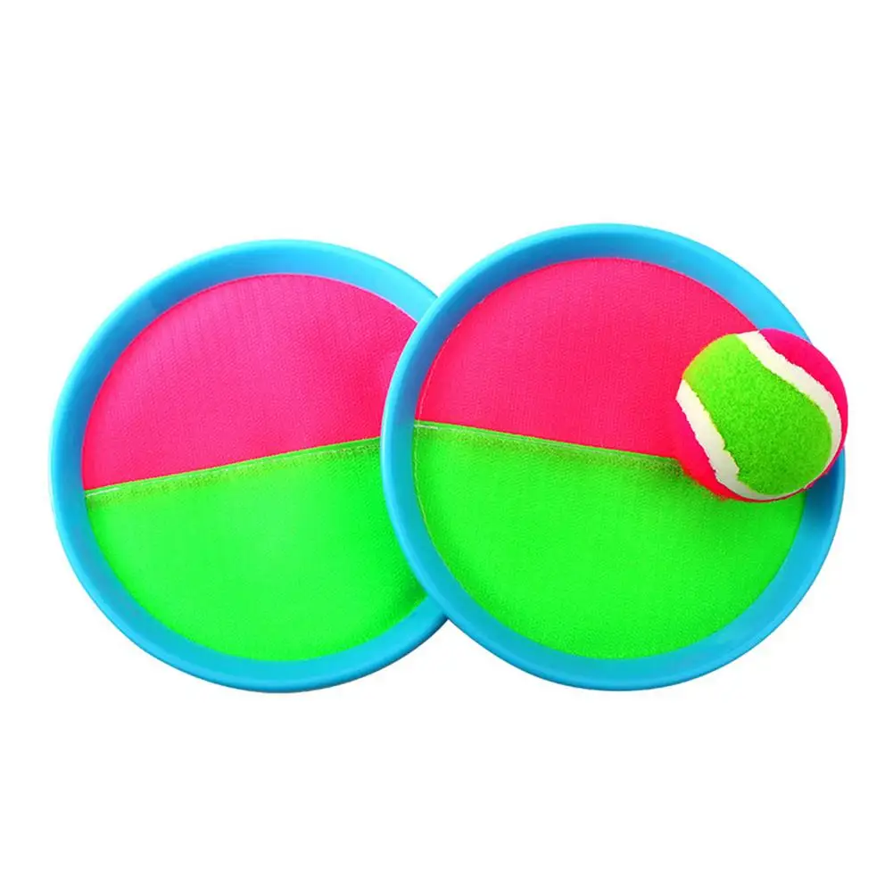 

Toss And Catch Ball Toy Set Kids Adults Beach Sucker Ball Sticky Target Racket Throwing And Catching Sports Equipment