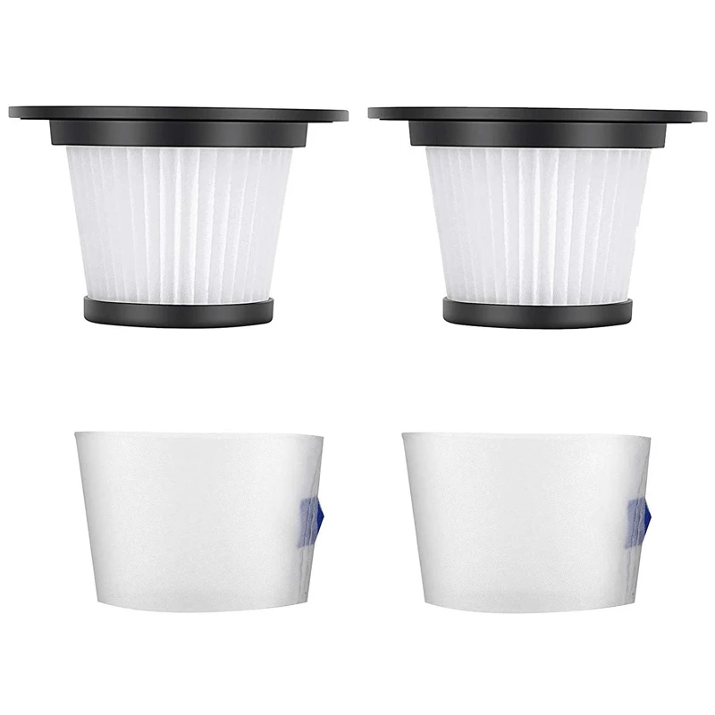 

2 упаковки HEPA-фильтров для беспроводного пылесоса MOOSOO K17, пылесоса A17, высокоплотной НЕРА