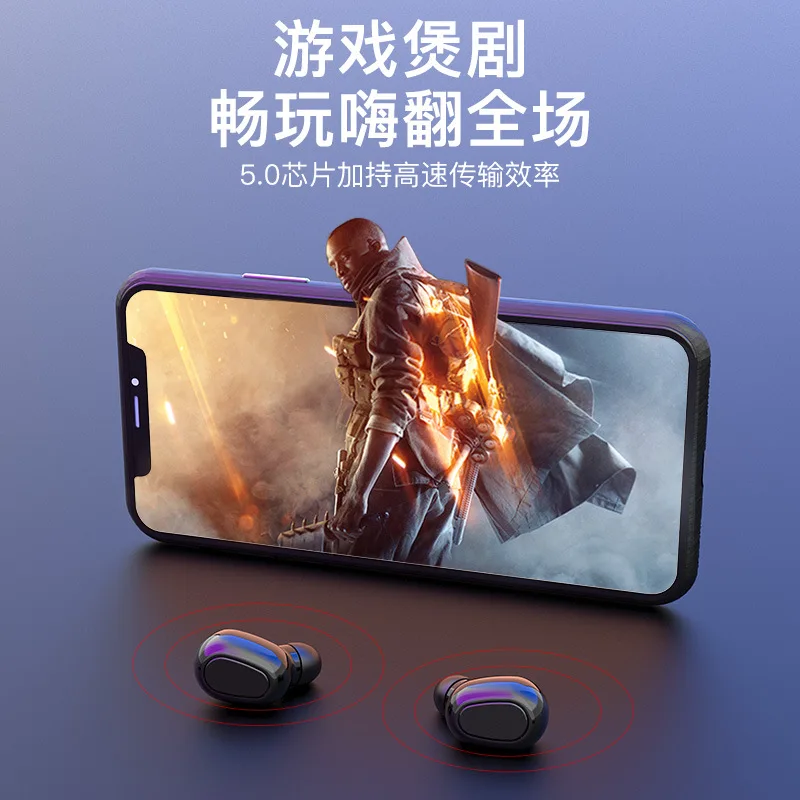 Сенсорная bluetooth-гарнитура TWS 5 0 беспроводная двойное ухо в ушах шумоподавление