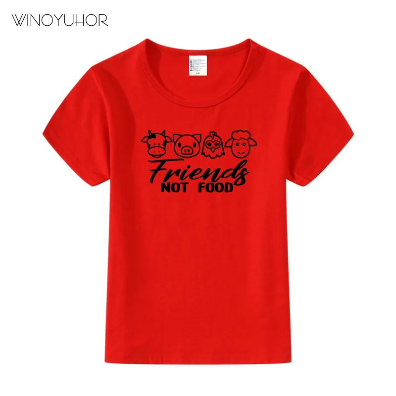 Футболка для мальчиков и девочек с рисунком из аниме вегетарианцев животных