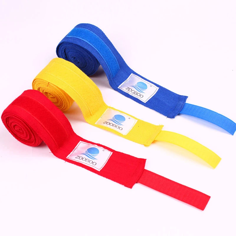 2 шт. хлопковые боксерские повязки на руки ремешок запястье защитные спортивные