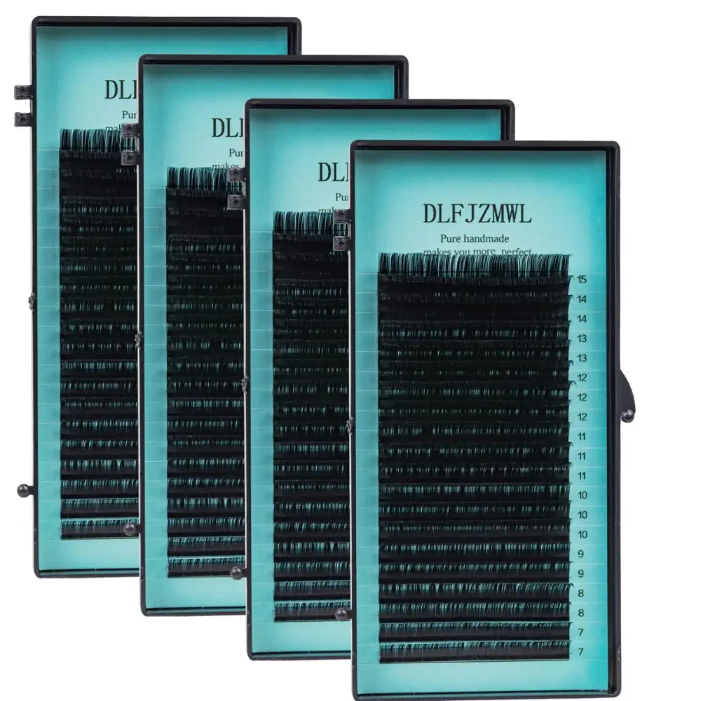 Высокое качество искусственные норковые ресницы 4 комплекта 16 рядов накладные