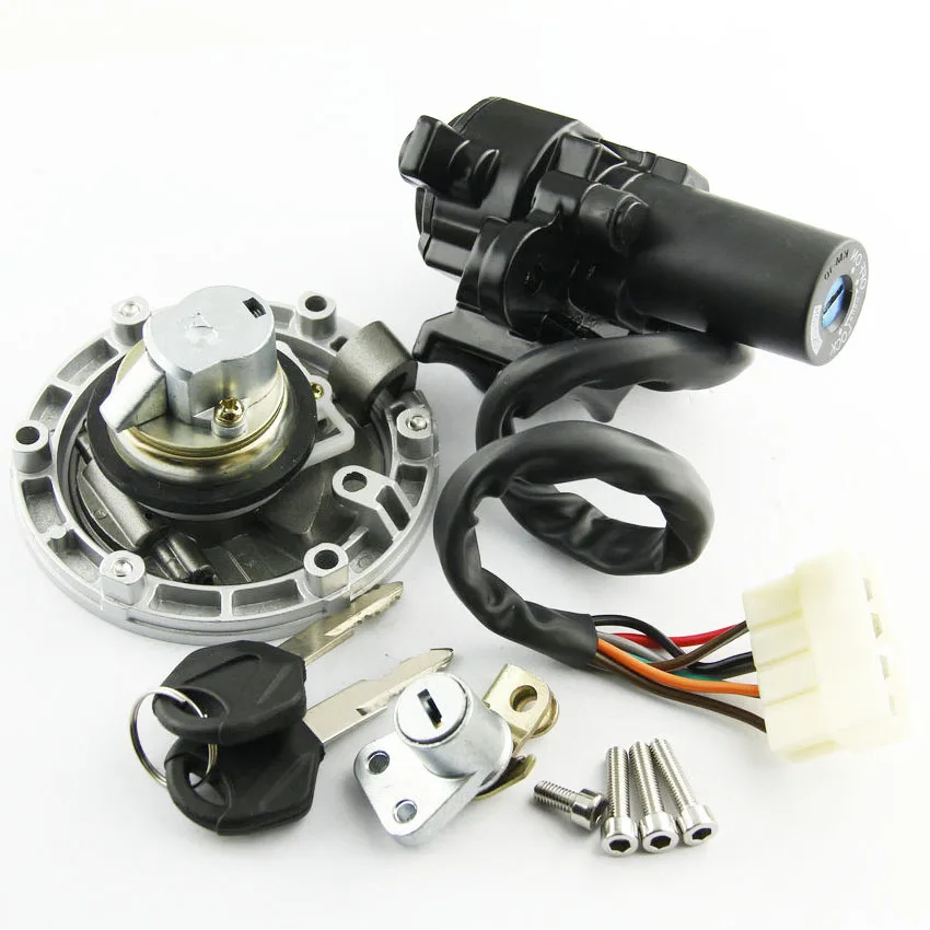 Ignition Switch Fuel Gas Cap Seat Lock Key Kit For Kawasaki Ninja EX250 EX300 BX250 ER250 Z250SL BR250 250 300 Z250 250SL    ABS images - 6
