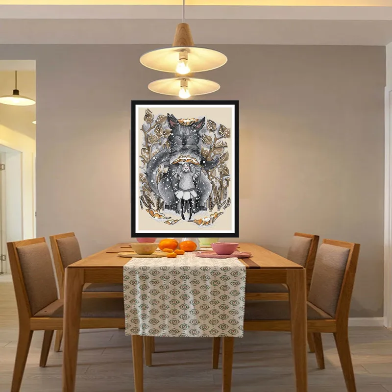 Набор для вышивки крестом Joy Sunday набор рукоделия узоры лисы счетный крест