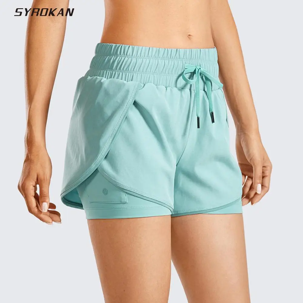 Женские спортивные шорты SYROKAN с подкладкой Размеры S/M/L/XL/XXL|Шорты для тренировок| |