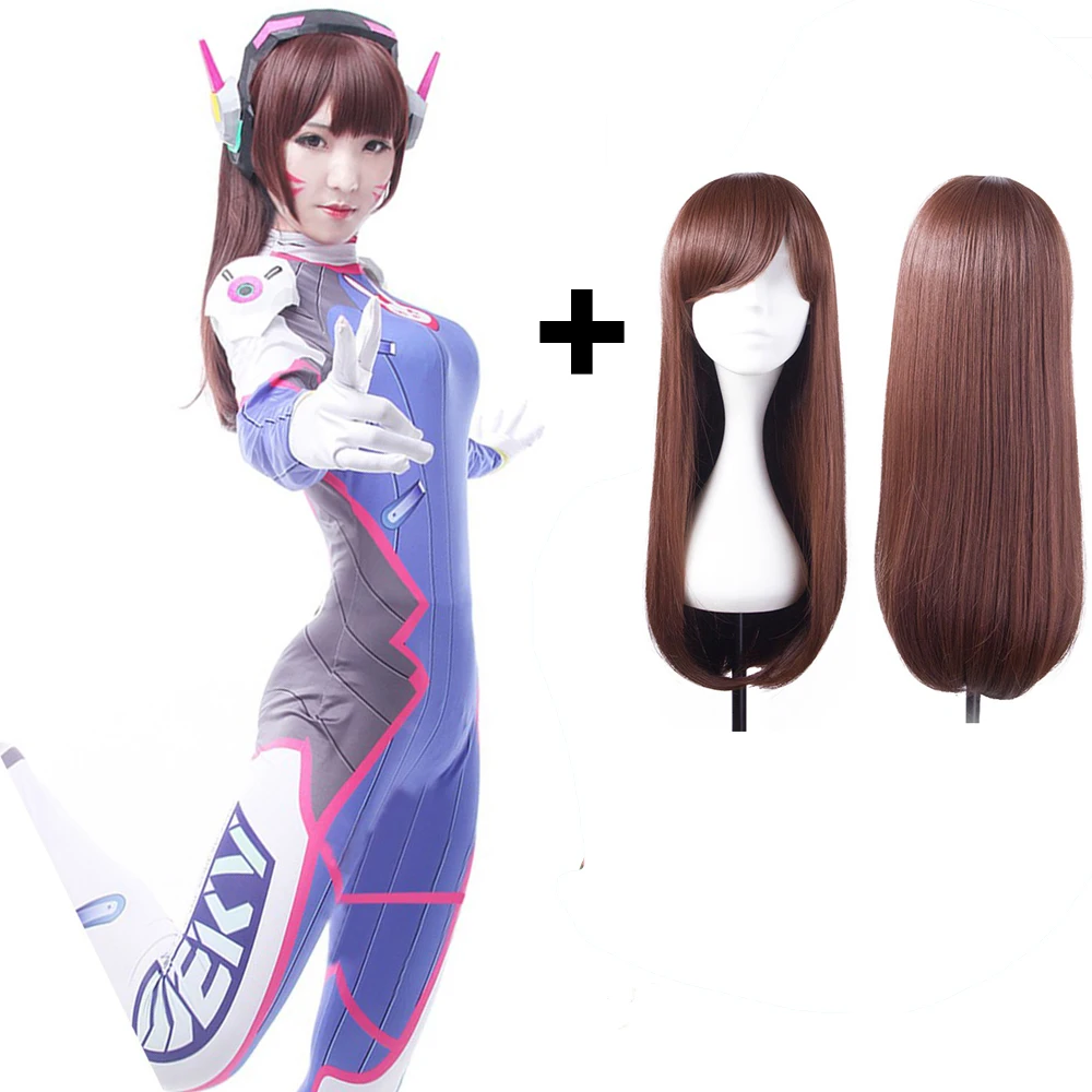 Dva Косплэй костюм игра Overwatch женский Взрослый Детский лайкра 3D печати спандекс