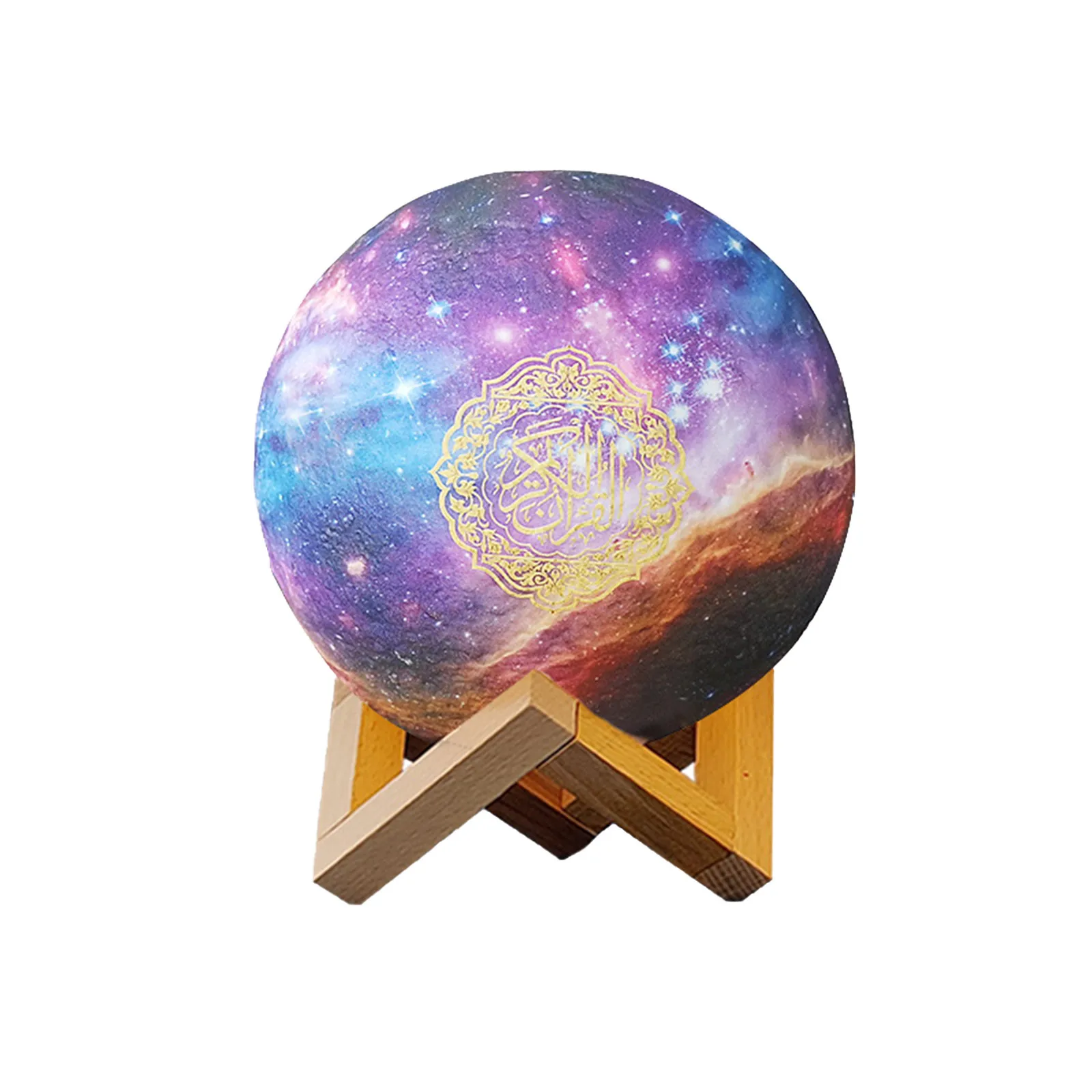 

Quran Bluetooth Speaker Moon Lamp With Support Shelf App Control Night Light With Quran Recitation Translation Home Decor Lamp