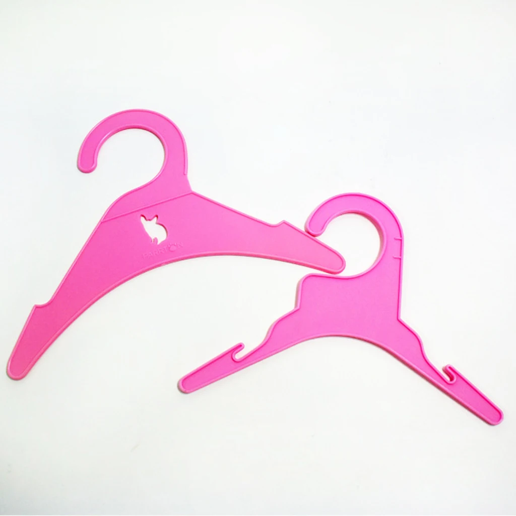 

10pcs Non-slip Pet Dog Apparel Clothes Hangers Great For Small Dog Clothes Plastic Tough Pet Dog Clothes Hanger Dog Accessories