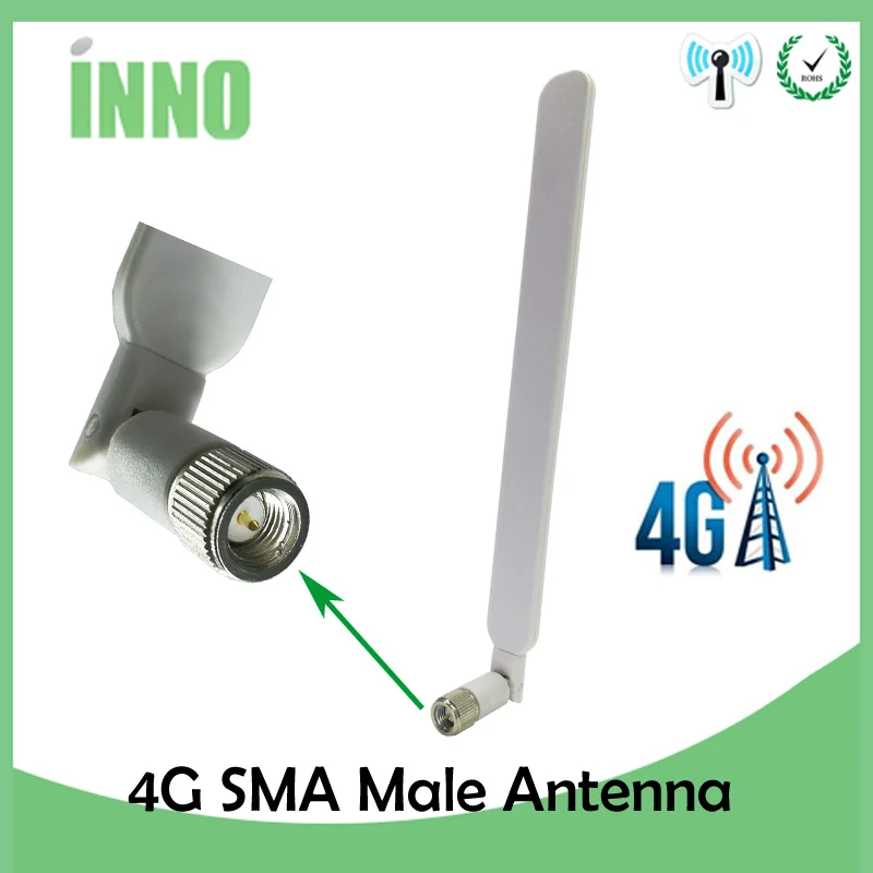 

4G lte antenna 10PCS 5dbi SMA Male Connector Plug antenne for huawei b593 router external repeater wireless modem antennas