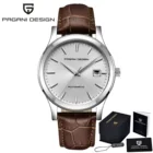 Часы наручные PAGANI Мужские механические, модные водонепроницаемые брендовые автоматические, с кожаным ремешком, 2021