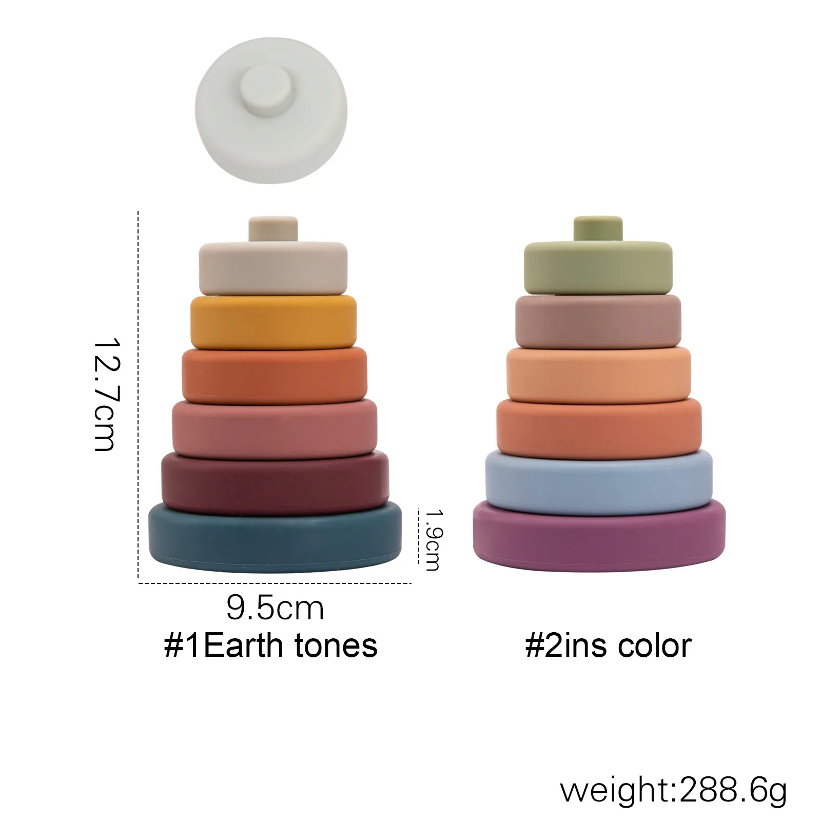 

6 Pcs Baby Toy Food Grade Silicone Jenga Building Blocks Stacking Blocks Infant Construction Toy Rubber Teethers Montessori Toy