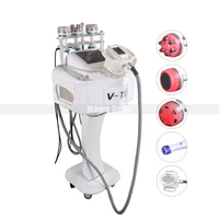 face and body slimming vacuum roller cavitation rf machine skin lifting anti aging with 5 heads
