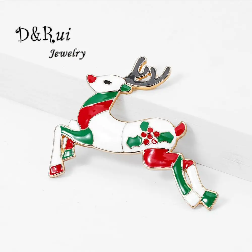 Эмалированные Броши с оленями трендовые Красочные значки оптовая продажа