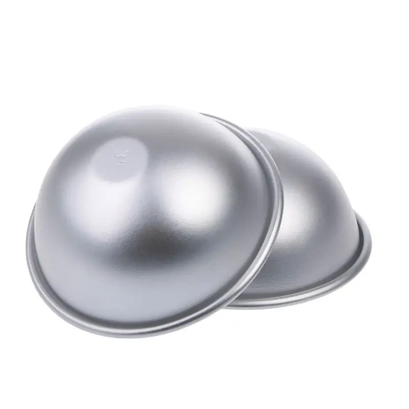 

6 PCS 3 Sizes DIY Metal Bath Bomb Mold 2 Set For Crafting Your Own Fizzles