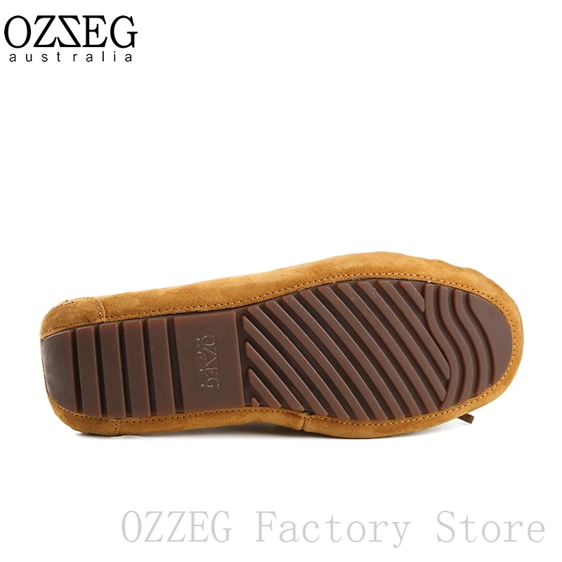 OZZEG Роскошная брендовая дизайнерская обувь женская зимняя из натуральной кожи на