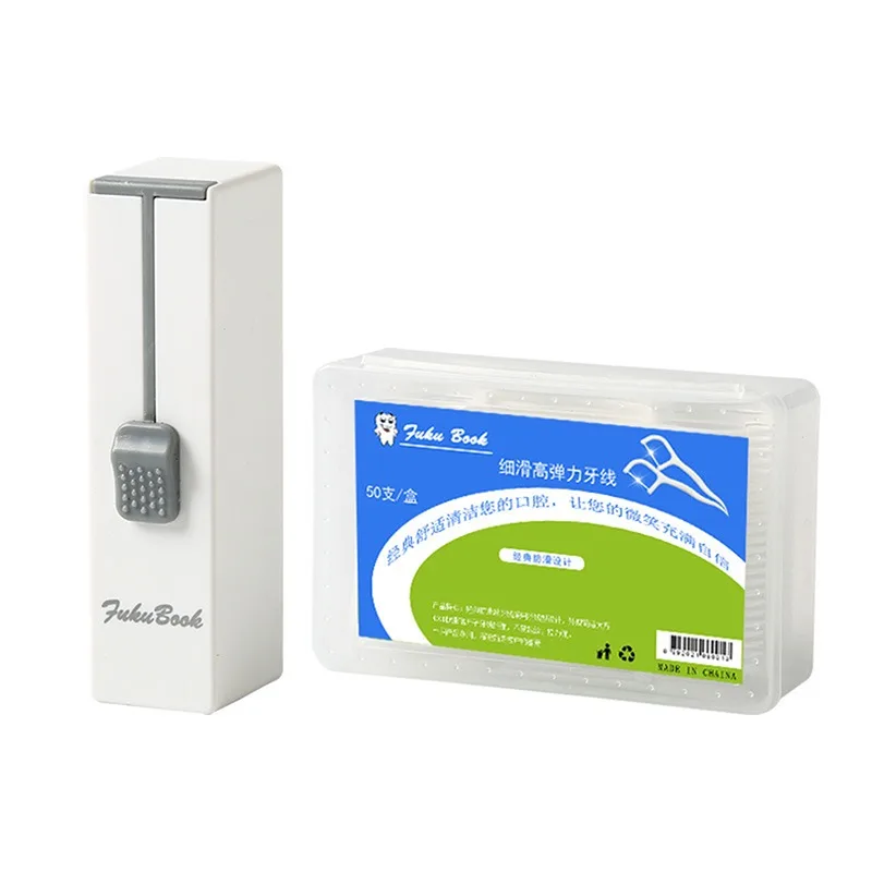 

10/50 Pcs/box Portable Automatic Toothpicks Holder Dental floss Storage Box Flosser Picks Toothpicks Picker For Tooth Cleaning