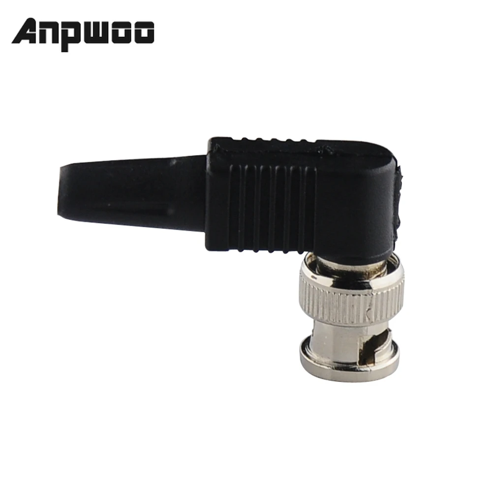 ANPWOO Solderless BNC контактный штекер RG59 прямоугольный разъем для камеры