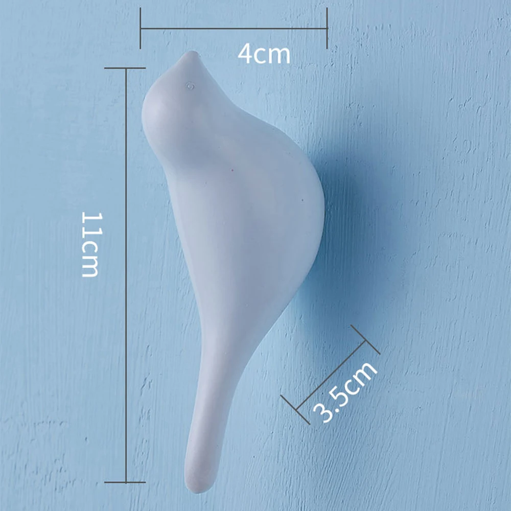 2 шт. Креативные 3D настенные крючки в форме птицы из смолы украшение для дома