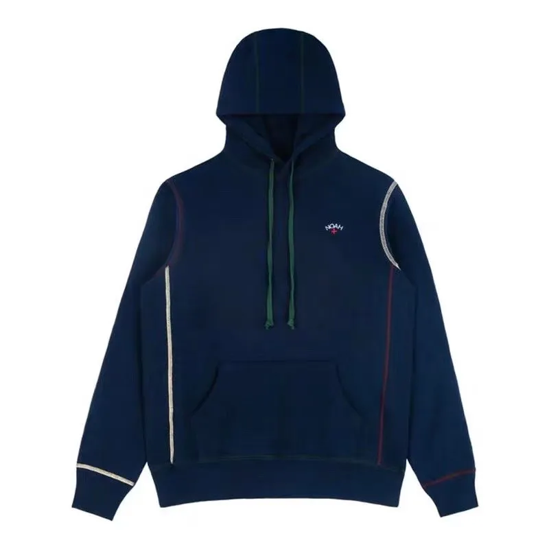 Noah вышивка небольшой логотип Толстовка для мужчин женщин с капюшоном Мода Хип