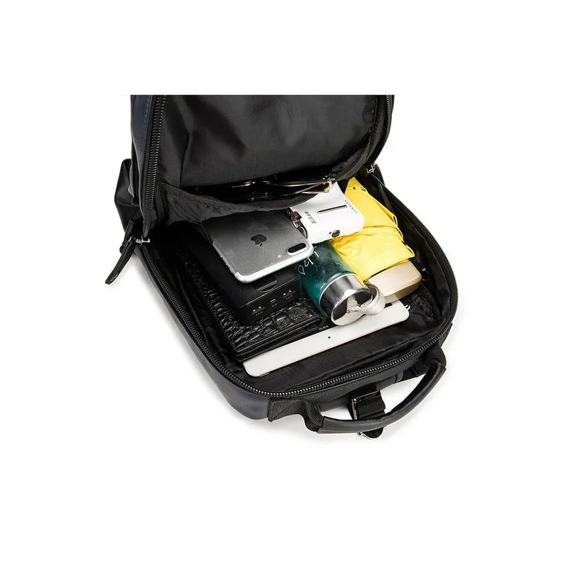 2021 New Fashion Shoulder Bags Men Luxury PU Leather Multifunction Male Bag Large Capacity Chest Bag Mens Travel Handbag Bags