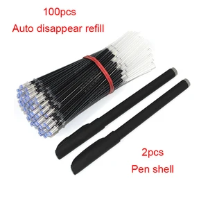 100 + 2 шт., картриджи для ручки с исчезающими чернилами