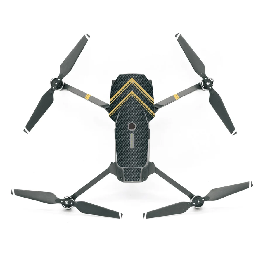 Sunnylife водонепроницаемый кожи наклейки обертывания наклейки для DJI MAVIC PRO Drone аксессуары наклейки - Цвет: 07 carbon grain