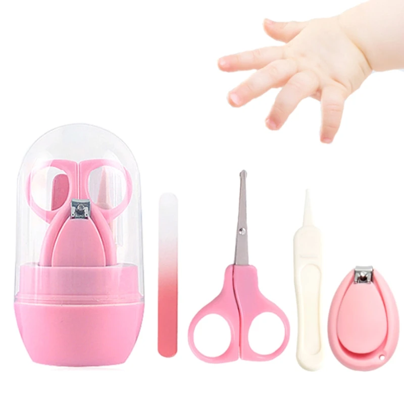 

Baby Nail Clippers Scissors With Box Booger Tweezers Earwax forceps Trimmer Manicure Cutter Kit for infant toddler kid