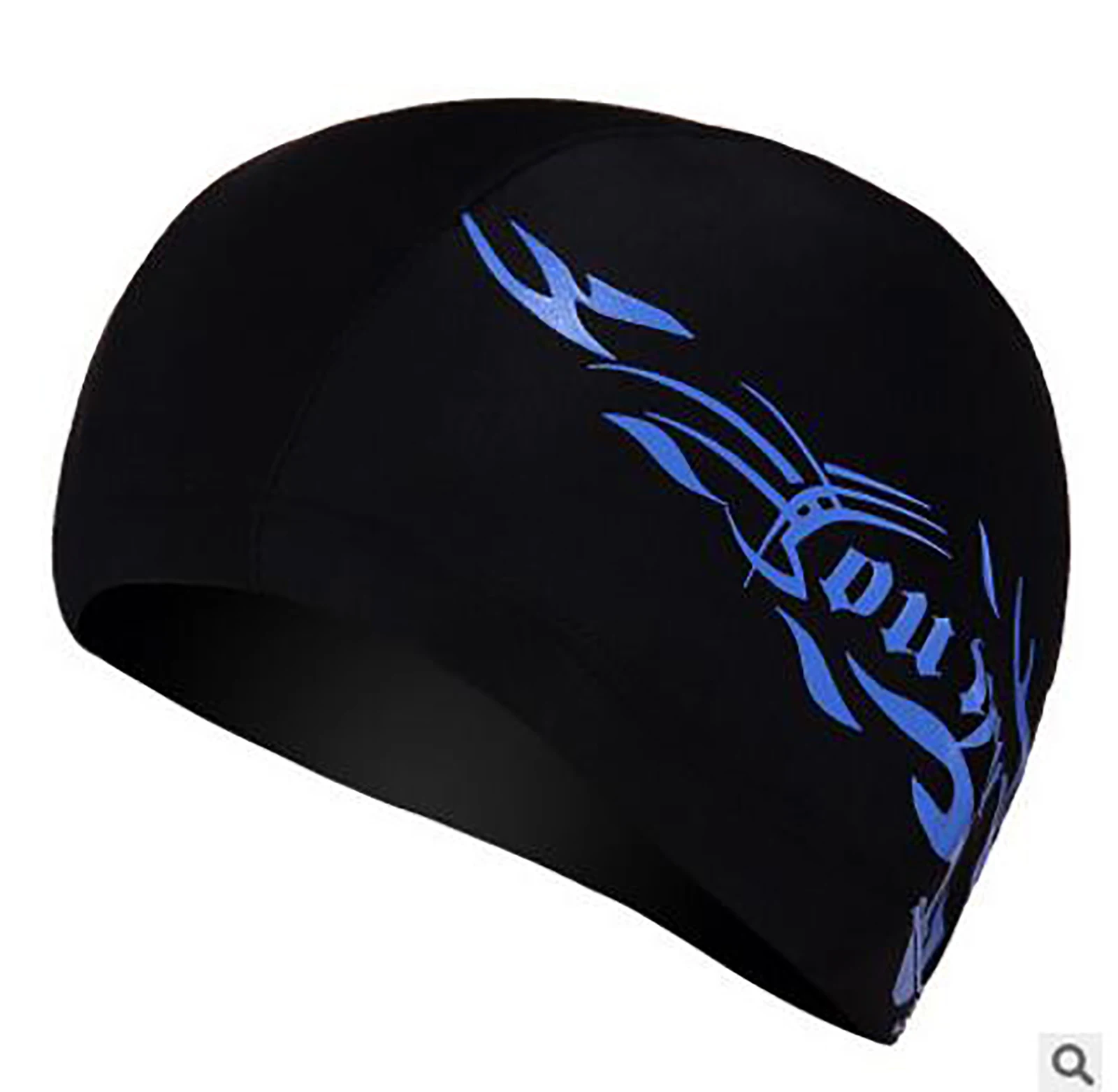 

Spandex Swimming Cap Waterproof Stretch Bathing Long Hair Cap Hat w/ Ear Cup