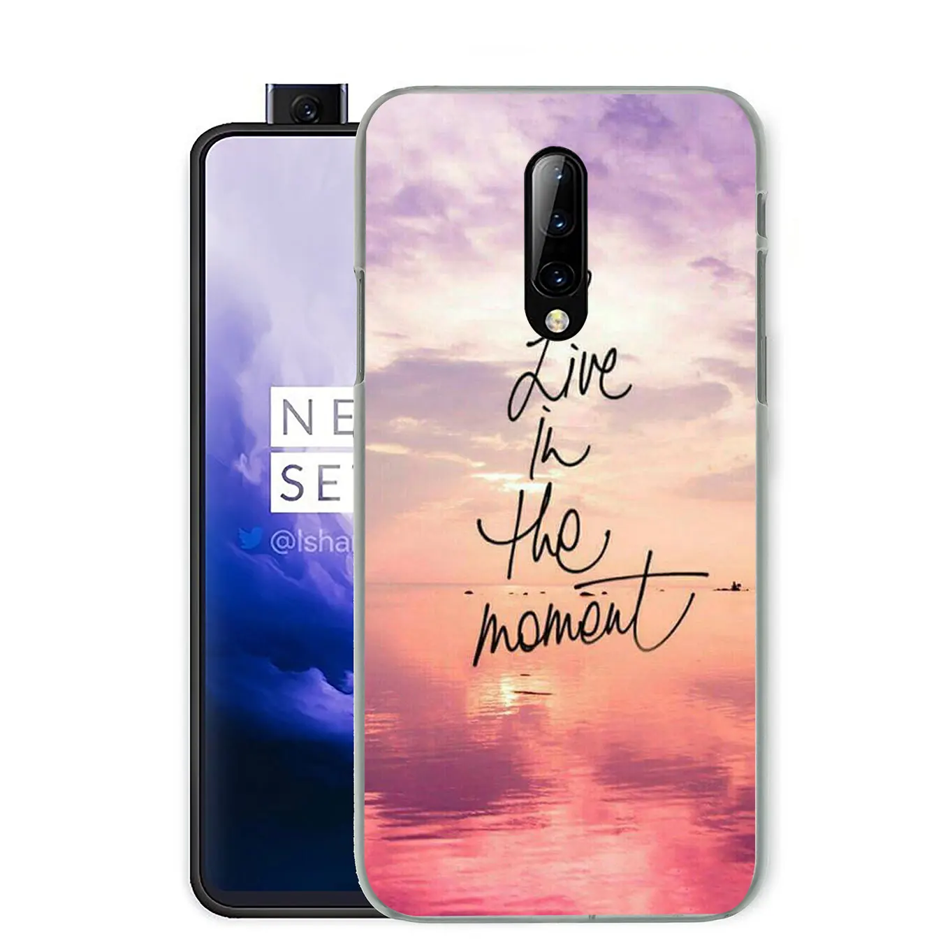 Твердый пластиковый чехол для мобильного телефона с надписью Good Vibes Only Love Oneplus 7 7T