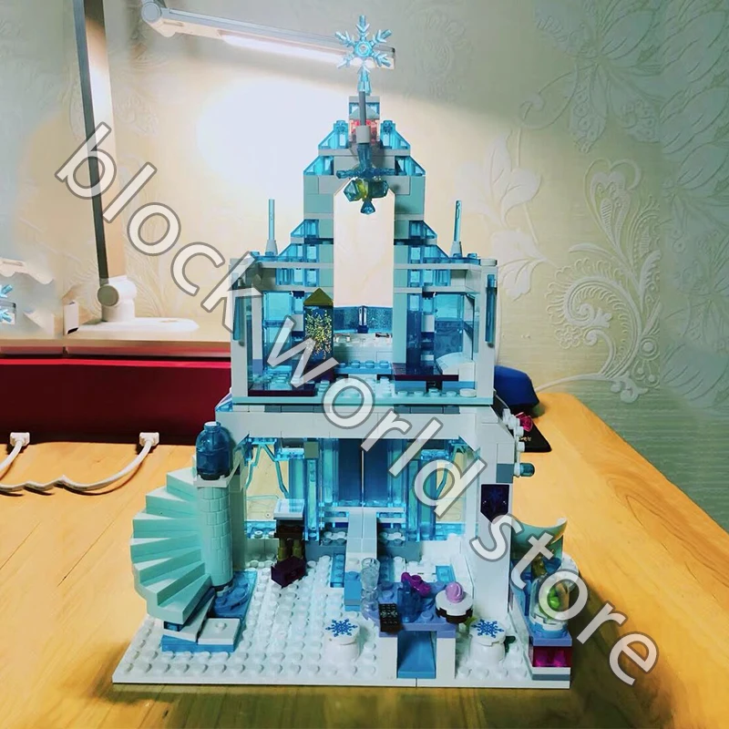 Elsalys Волшебный Лед друзья Снежный мир 701 шт волшебное приключение дворец Замок