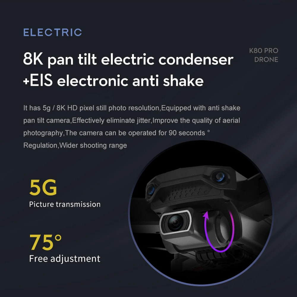 новый k80 gps дрон с разрешением 4k д