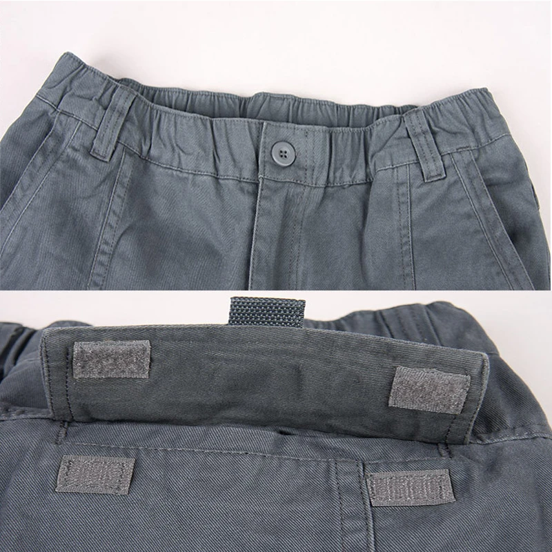 Мужские длинные брюки в стиле милитари теплые хлопковые мужские цвета хаки карго