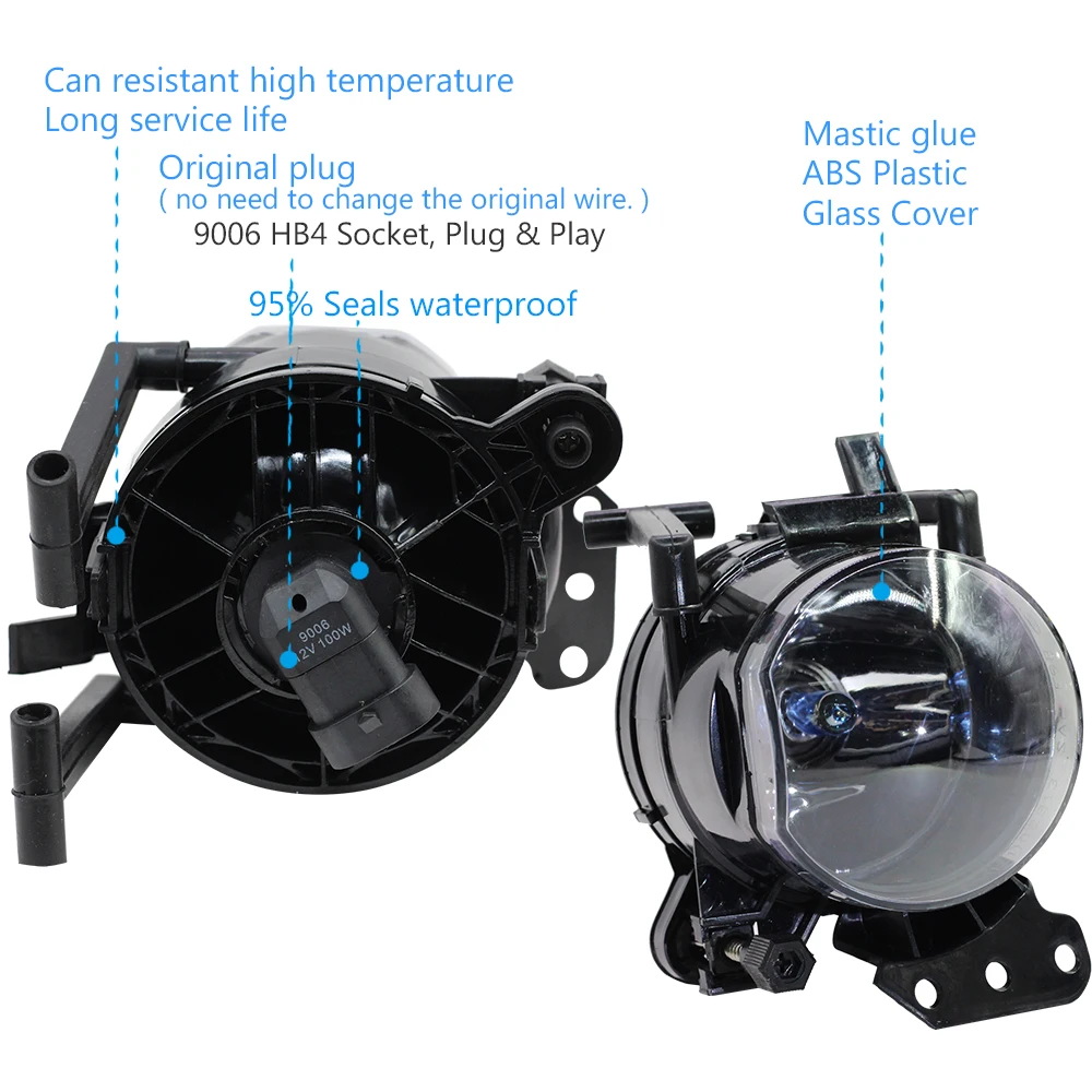 9006 HB4 автомобильный противотуманный фсветильник рь в сборе абажур + 100 Вт