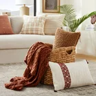 Кофейные Плюшевые Декоративные наволочки для украшения дома Housse De Бархатный Чехол для подушки Luxury 30x50 см наволочка