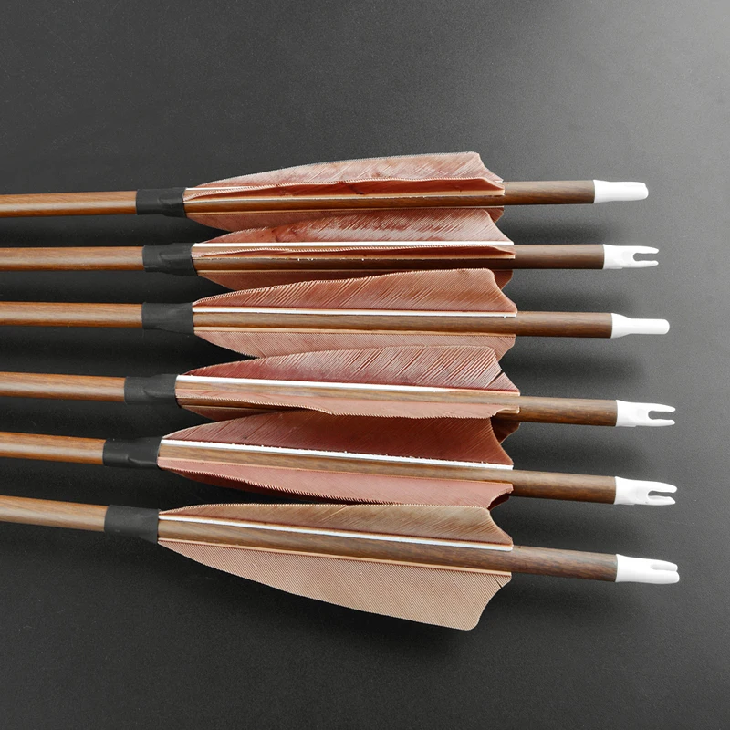 

10pcs 31inch Archery Pure Carbon Arrows SP340 400 500 600 4inch Turkey Feathers Compound Recurve Bow Shooting Accessories