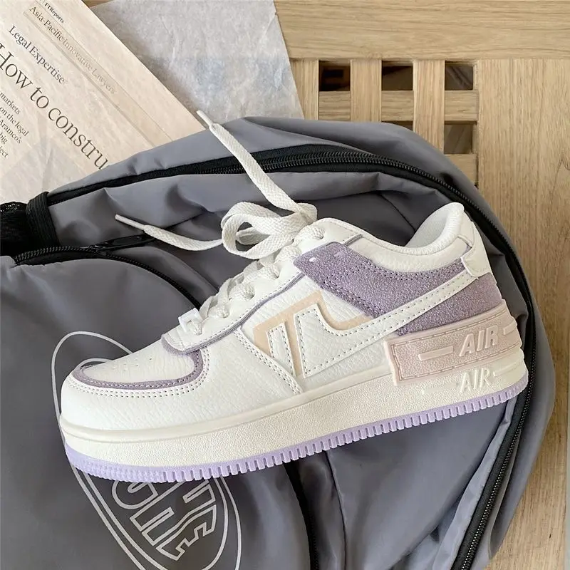 

Women Fashion Casual Japanese Style Lolita Shoes Patchwork Ladies Sneakers Purple Vulcanize Shoe Summer Breathable Footwear