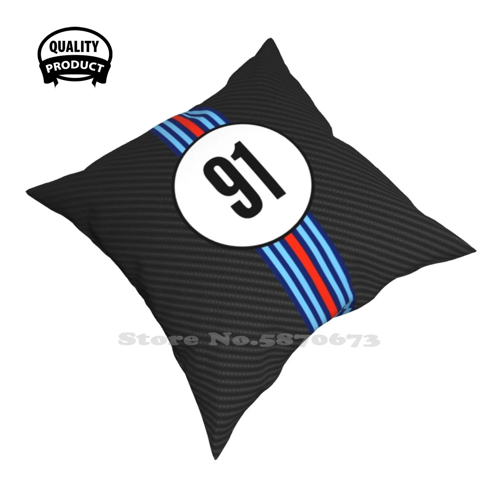 Гоночная наволочка для подушки с рисунком под карбон 91 |