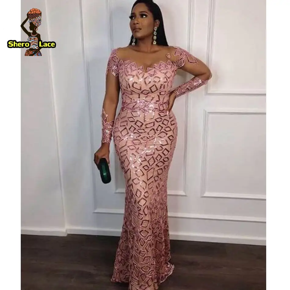 Вышивка блестящая Тюль кружевная ткань Высокое качество Африканское