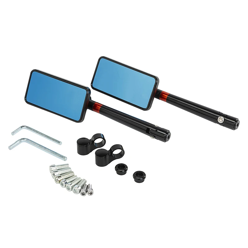 Зеркало заднего вида POSSBAY из голубого стекла мотоциклетное зеркало для кафе