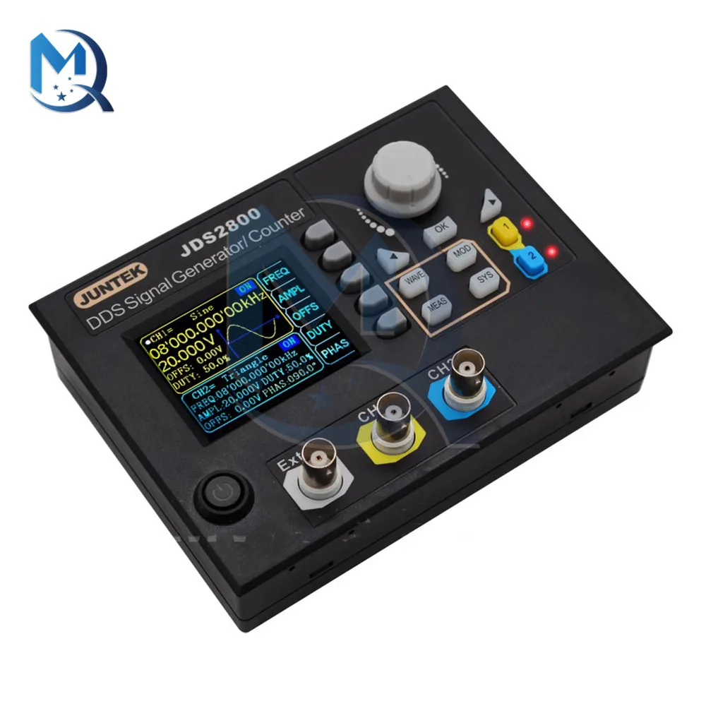 JDS2800-40MHz произвольный генератор сигналов полный ЧПУ двухканальный DDS с TFT-дисплеем