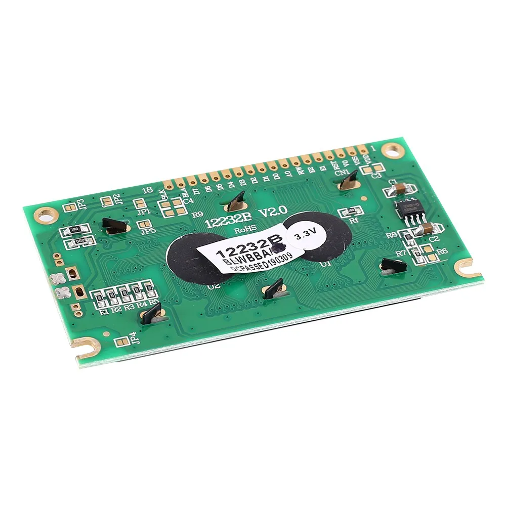 LCD12232 LCD Display Module White Character Blue Background 12232 Dot Matrix 122x32 Screen SED1520 Driver DC 3.3V | Электронные