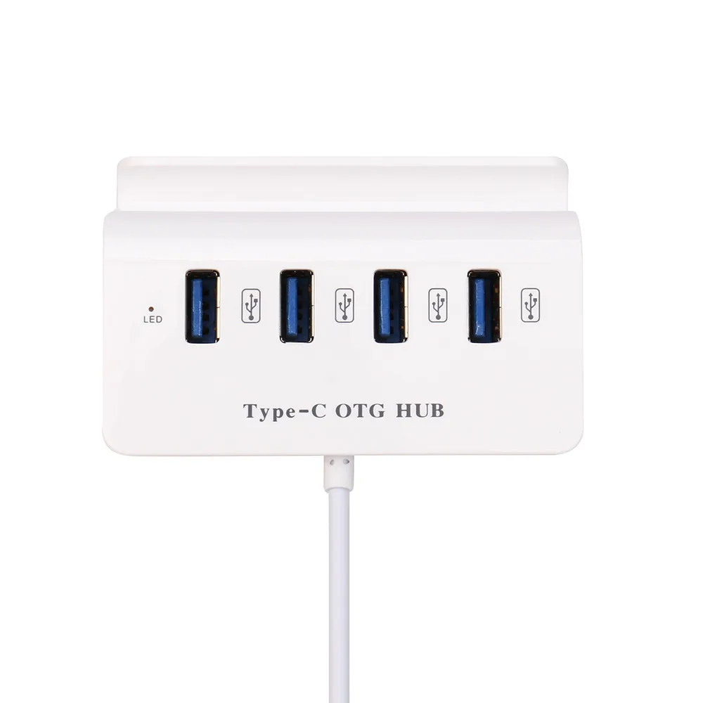 Высокоскоростной USB концентратор CARPRIE с 4 портами 3 1 OTG держателем для телефона