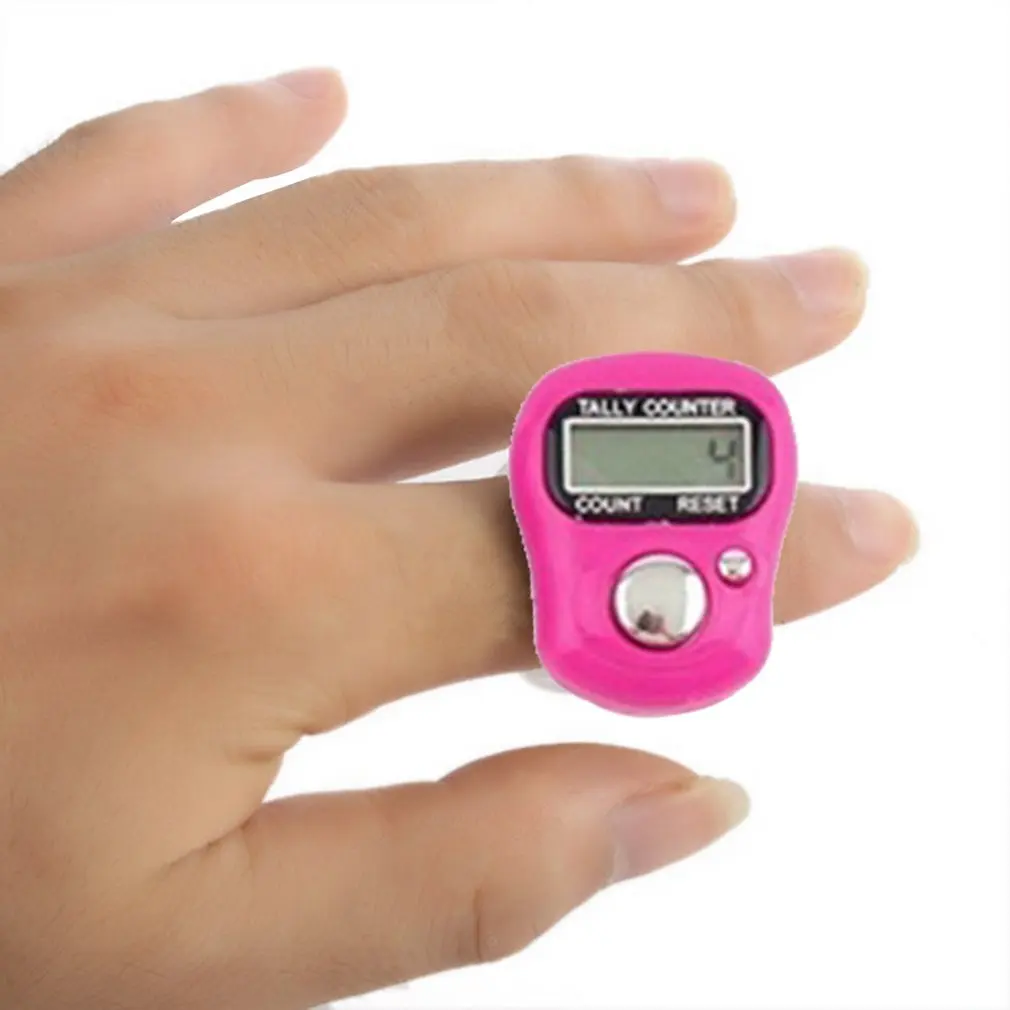 Mini 5-Digit LCD Electronic Digital Golf Finger Hand Held Ring Tally Counter | Инструменты