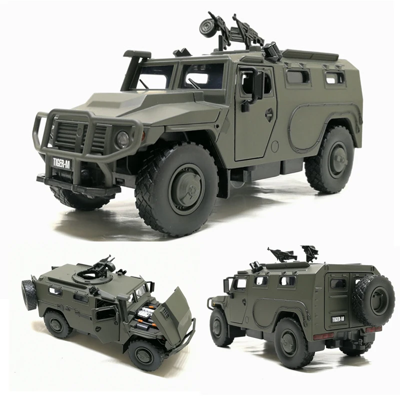 1:32 США Hummer M1046 военная модель автомобиля Россия тигр м взрывозащищенный