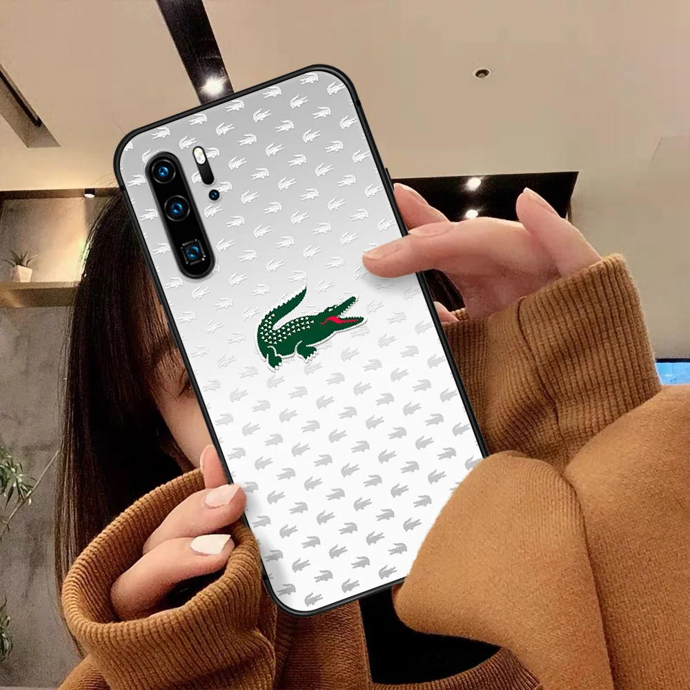 

French Brand LACOETE Phone Case For Huawei P Mate Smart 10 20 30 40 Lite Z 2019 Pro black Etui Fashion Hoesjes 3D Shell Pretty