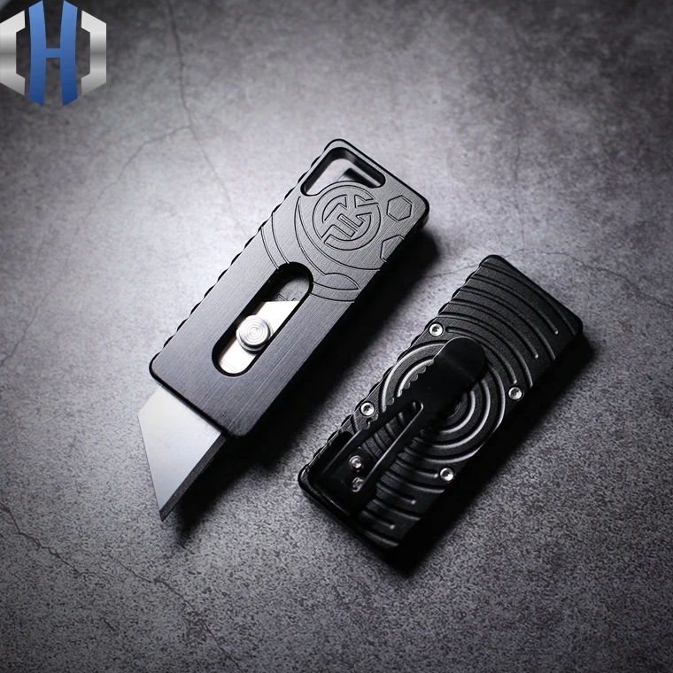 Two Step Paper Cutter Outdoor Field Survival Tool Knife Cut Open Express EDC Pocket Knife